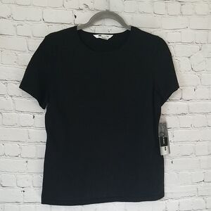 Nygard Collection Black Sleeve Blouse Top Medium NWT